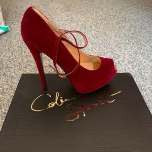 Seductive Colin Stuart Pumps in oxblood red